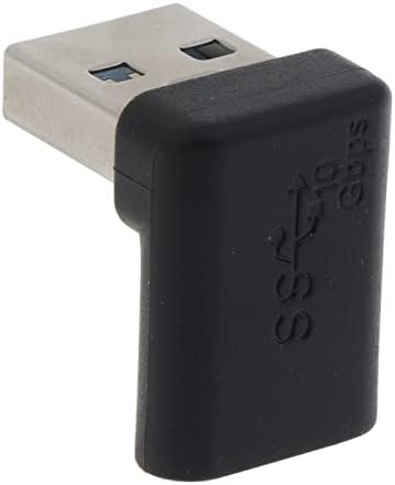 Diário de 90 graus Angulado à direita fêmea USB C para USB 3.0 Adaptador masculino, carregador de cabos de dados de 10 Gbps