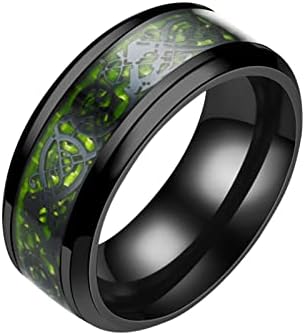 2023 Novo dragão de anel de ouro de titânio com dragão prateado aço de anel inoxidável anéis de aço de aço anéis