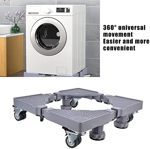Máquina de lavar prateleira de base, suporte a lavagem sem deslizar Tamanho ajustável para lavanderia para banheiro para casa