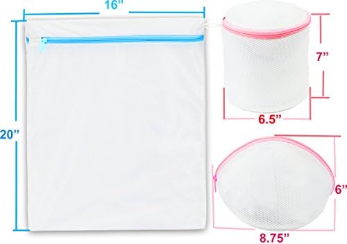 Sacos de lingerie de lingerie de lavanderia de 5 pacote simples de pacote