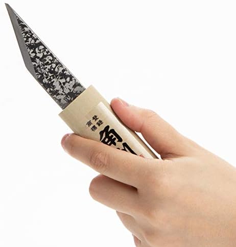 Kakuri Kiridashi faca para canhoto com bainha 23mm, feita no Japão, faca de lâmina fixa japonesa