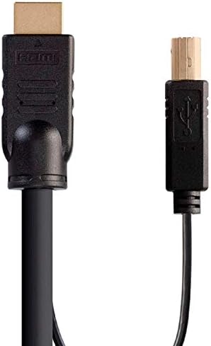 MONOPRICE HDMI CABO COMBO USB - 6 pés, 4k a 60Hz, alta faixa dinâmica para switches KVM - Switch Series Black