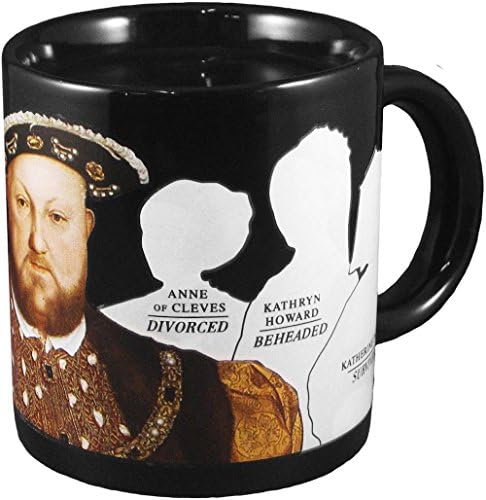 Henrique VIII Caneca de café desaparecendo - Adicione água quente e observe as esposas de Henry desaparecer - vem em uma
