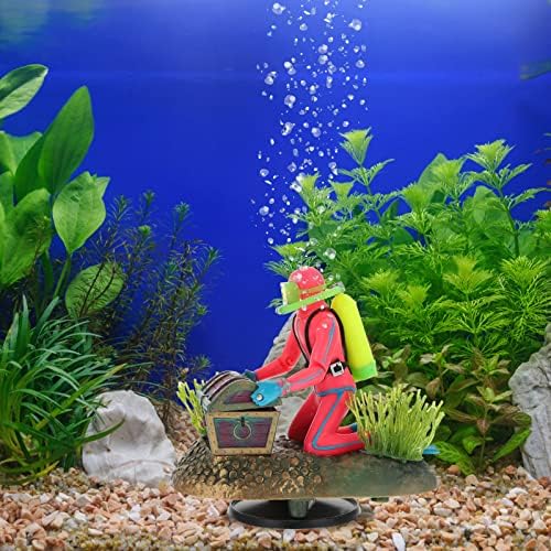 Luozzy peixe decorações de tanques de tesouro mergulhador aquário paisagem ornamento de dispositivo flutuante acessórios de tanques