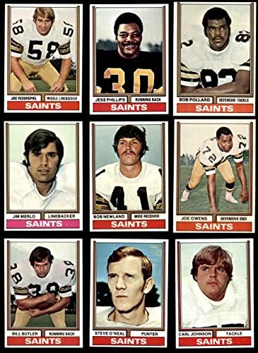 1974 Topps New Orleans Saints Team estabeleceu o New Orleans Saints NM Saints
