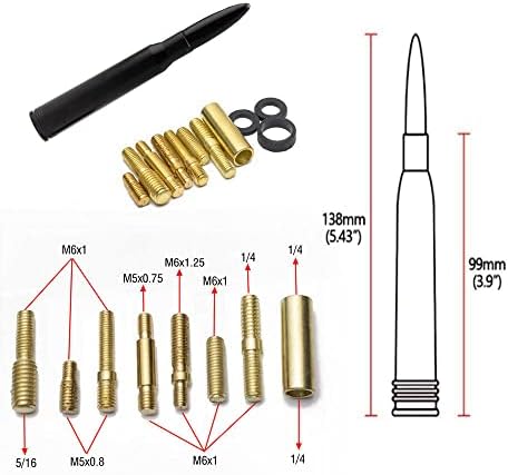 Substituição da antena de veículos de mastro de antena de caminhão de carro, para Ford F Series Raptor F150 F250 F350 F450 Wrangler