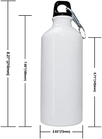 DSRTE 16 Pack Sublimation Water Bottle Blanks, 20 onças de sublimação alumínio esportes brancos em espaços em branco para prensa