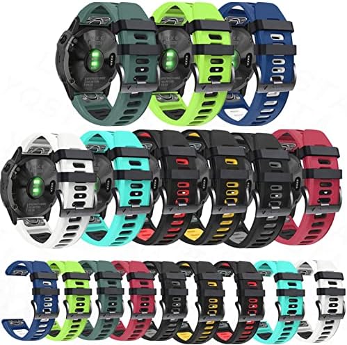 Kangdd Sport Silicone Smart Watch Band para Garmin Fenix ​​7 7x 6x 6 Pro 5x 5 mais 3HR Easy Fit Raple Remold 26 22mm de pulseiras