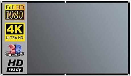 Salange Montanded Projecor Screen 16: 9 4K Metal Anti Light Corte de tecido refletivo 84/100/120/130 polegadas para