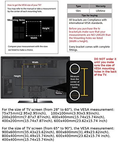 CK Global de baixo perfil de inclinação de parede de TV de inclinação com nível de espírito integrado para Samsung TV LN40A550P3FXZX