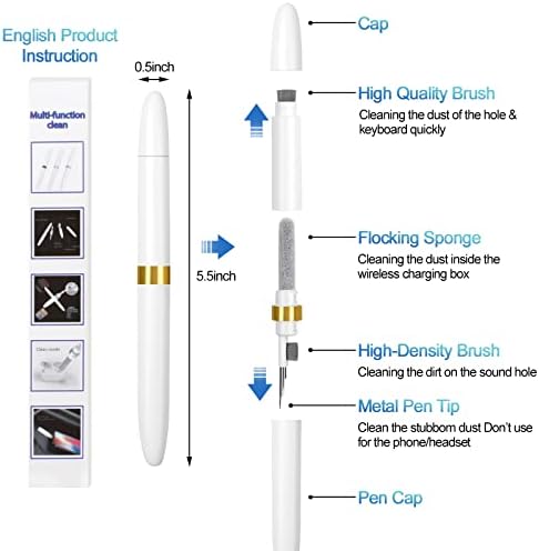 Alitifiy para iPhone 12 Pro Max Case com pulseira de pulso e caneta de limpeza para airpods pro multifuncionalidade