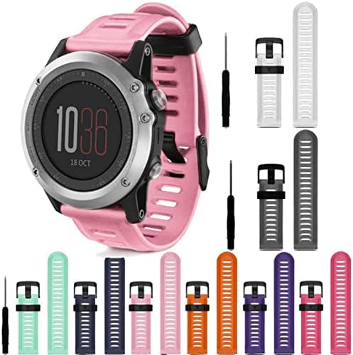 IOTUP 26mm Moda ao ar livre SPORT BAND SPRAP PARA GARMIN FENIX 7X Fenix3 Relógio de silicone com ferramentas