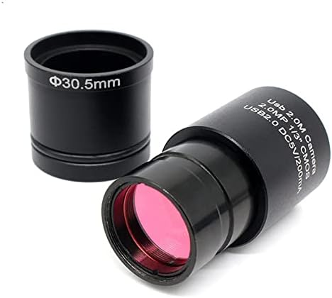 Kit de Acessórios para Microscópio Deiovr para Adulto, Adaptador Ocular CMOS 2MP CMOS 2.0 Câmera de microscópio de