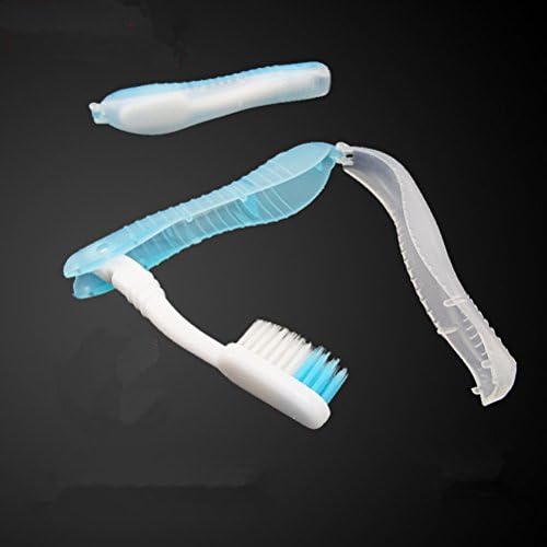 Bestomz escova de dentes de dentes de dentes de dentes dobráveis ​​escova portátil escova de dentes macia camping de camping