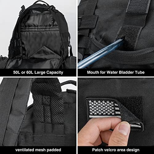 NOOLA Militar Tactical Backpack Molle Bag Pack Army Assault Pack Rucksack destacável