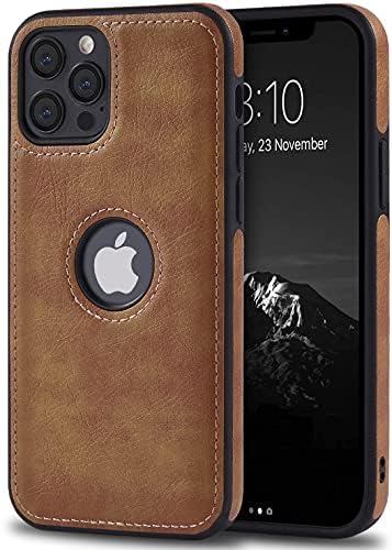 RAZStorm Design exclusivo Design de luxo em couro, capa para iPhone 12 e iPhone 12 Pro Anti-Slip resistente à capa de proteção