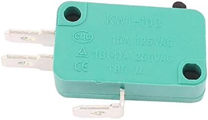 X-DREE 5 PCS AC250V 16A AC125V 15A SPDT SNAP Ação Micro botão Micro Botão interruptor KW1-103 (5 unids Aс 220V 16A Aс25 ν 15A SPDT Interruptora de Límita de Micro Botón De A rodn Rápida KW1-103