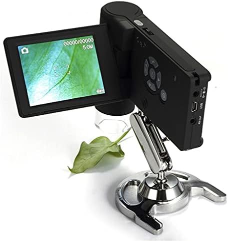 Microscópio JAHH 500X Microscópio Digital Mobile 3 '' LCD 5MP HD Bateria de lítio USB dobrável 8 LED PC Melhor Ferramentas de câmera