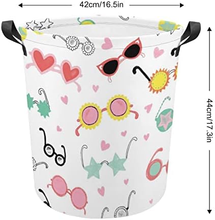 Lavanderia cesto de sol cesto de lavanderia com alças cesto dobrável Saco de armazenamento de roupas sujas para quarto,