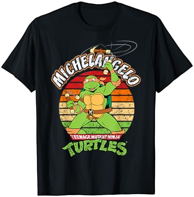 Tartarugas Ninja Teenage Mutant Mademark - Teenage Mutant Ninja Turtles Michelangelo Pronto para Ação T -shirt