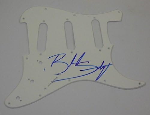 Blake Shelton Red River Azul Mão assinada Autographed Fender Strat Electric Guitar Pickguard Loa