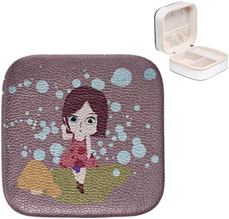 Oryuekan Travel Jewelry Box Organizador, estojo de jóias de viagem, organizador de viagens de jóias, caixa de jóias pequenas para mulheres,