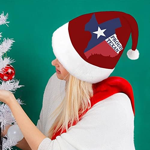 Orgulhoso do chapéu de natal do Texas, chapéu de santa, chapéus de Natal engraçados chapéus de festa para mulheres/homens