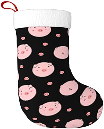 Pó porco de ano novo no dia de Natal Meias decorativas penduradas em meias de natal