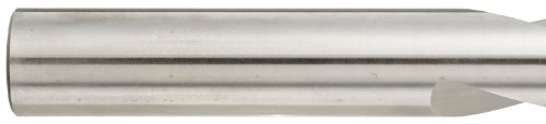 Keo 31146 Spotting de aço de alta velocidade e broca central, acabamento não revestido, haste redonda, flauta à esquerda, ângulo de