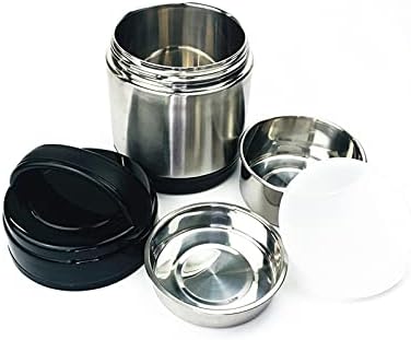 Derclive Isolle Food Box Recipiente de aço inoxidável Flask Double Wall Isolamento térmico Jar de alimentos para trabalho