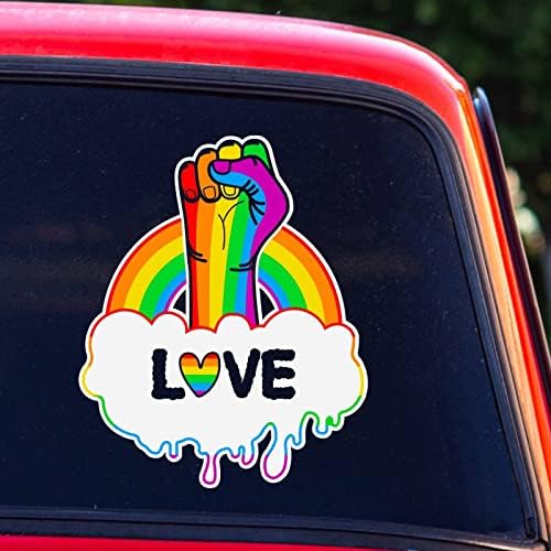Mama Bear bissexual lésbica lapsop adesivo carroces de amor Decalque Decalque Igualdade Decalque LGBTQ Rainbow para carros