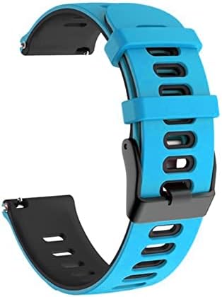 EEOMOIK 22mm Sport Silicone Watch Band Strap for Garmin Active/ Venu 2/ Vivoactive 4/ Forerunner 745 Pulseira de