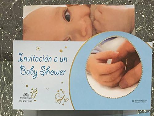 Chá de bebê espanhol garoto nvitations Invitaciones de Baby Shower de Nino 8 contagem