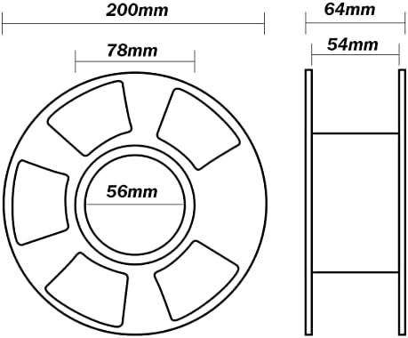 Filamento da impressora 3D | 1,75 mm PLA Filamento de fibra de carbono | Spool de 1kg/2.2 libras | Precisão +/- 0,02mm Filamento de