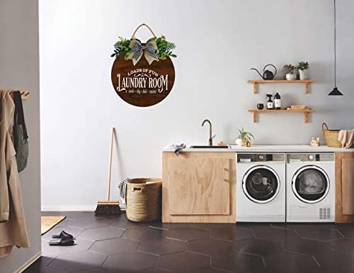 Sinal de parede de lavanderia KPSheng, lavanderia cargas de letreiros divertidos, decorações de parede Funny Laundry Sinais de lavanderia