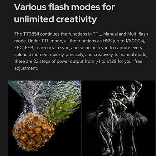 Godox tt685ii-f gatilho de flash para o flash da câmera Fuji TTL Speedlight, com suporte do suporte do suporte S2 GODOX