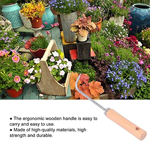 Cyrank Root Hook, Bonsai Tools Ferramentas de jardim japonês para perder o solo manusear a ferramenta de ervas daninhas do