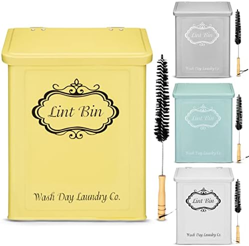 Lint Bin | Lint de fiapo magnético para lavanderia com escova de fiapos para armadilha de fiapos de secador | Lixo
