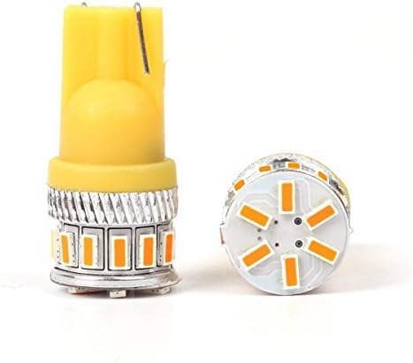 Iluminação alla 2x super brilhante âmbar amarelo w5w 168 lâmpadas lâmpadas marcador lateral lateral lâmpada lâmpada leve compatível
