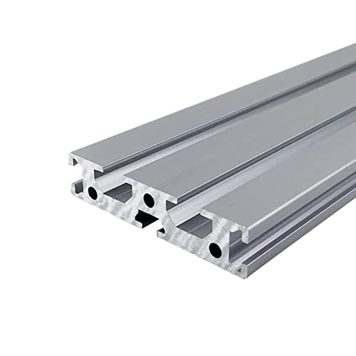 Mssoomm 1 pacote 1570 Extrusão de alumínio Comprimento do perfil de 80 polegadas / 2032mm prata, 15 x 70mm 15 séries T tipo T-slot T-slot European Standard Extrusions Perfis