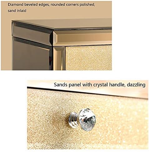 Caixa de jóias de armazenamento de jóias, caixa de jóias de vidro de luxo com maquiagem Organizador de jóias de bugigina de jóias
