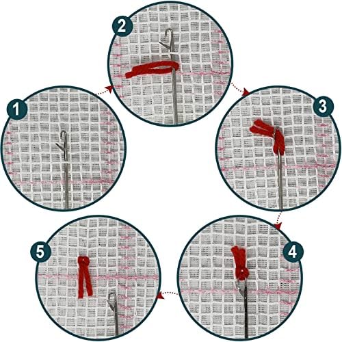 Kits de fabricação de tapete de quvana para crianças adultos, tapete de tapete DIY Carpetes de artes, tapete de carpete de