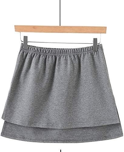 IIUs Extender de camiseta para mulheres em camadas de camadas de primeira varredura inferior Mini-saia Mini-saia Camas de camisa superior para leggings