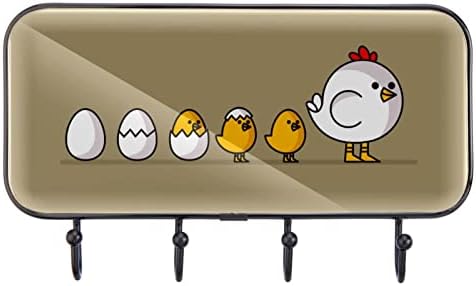 Galinhas Prind Rack Rack Rack Mount, entrada de casaco com 4 conexão para o chapéu de casaco Restas de bolsa