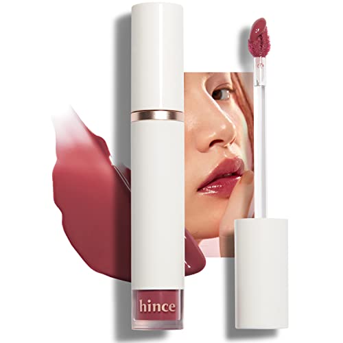 Hince Mood Enhancer Water Liquid Glow - Mancha de lábios impermeáveis ​​e não impermeabilizados para mulheres - Long usando brilho
