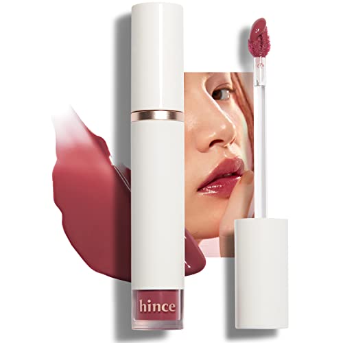 Hince Mood Enhancer Water Liquid Glow - Mancha de lábios impermeáveis ​​e não impermeabilizados para mulheres - Long usando brilho labial para brilho natural e de vidro - maquiagem líquida hidratante, 0,16 fl.oz.