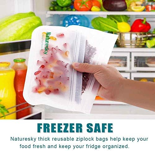 Bolsas de armazenamento reutilizáveis ​​- 10 bolsas de congelador de 10 paco