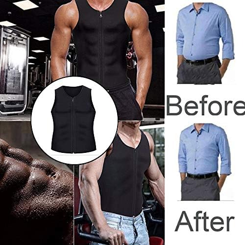 Toptie Men camisas de compressão barriga de sauna shaper SAUNA Treinador de cintura Corset Weightloss