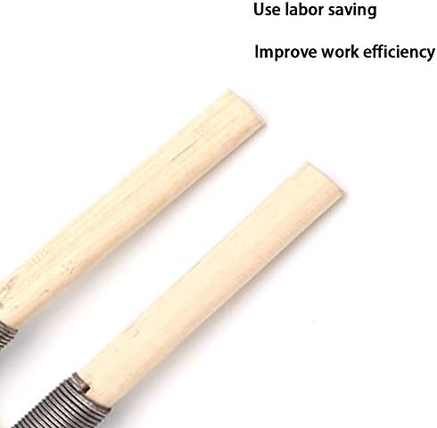 Conjunto de raspas e arquivos, ferramenta de raspada de madeira com alças de madeira, ferramenta de moagem manual para madeira,