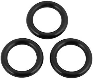 Aexit 40pcs de borracha preta 12 mm x 1,9 mm Resistência ao calor resistente a óleo NBR NBR Nitrile O anel de anel de borracha anel de vedação